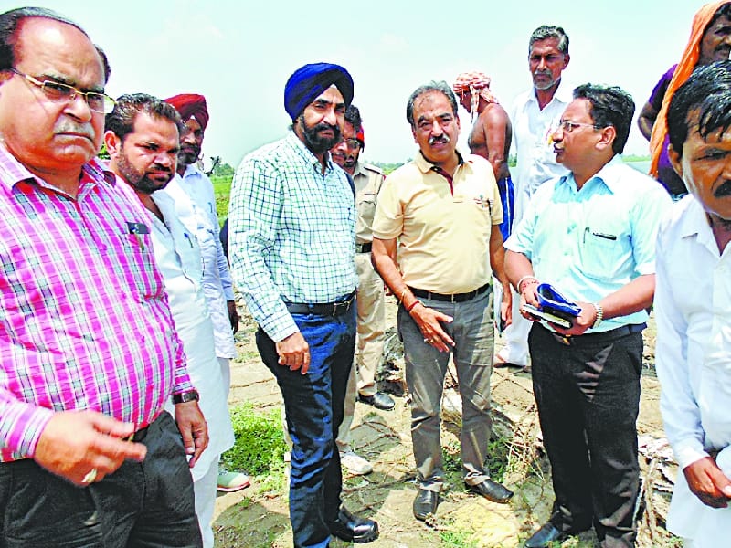 flood effect area, visit officer, punjab, firozpur