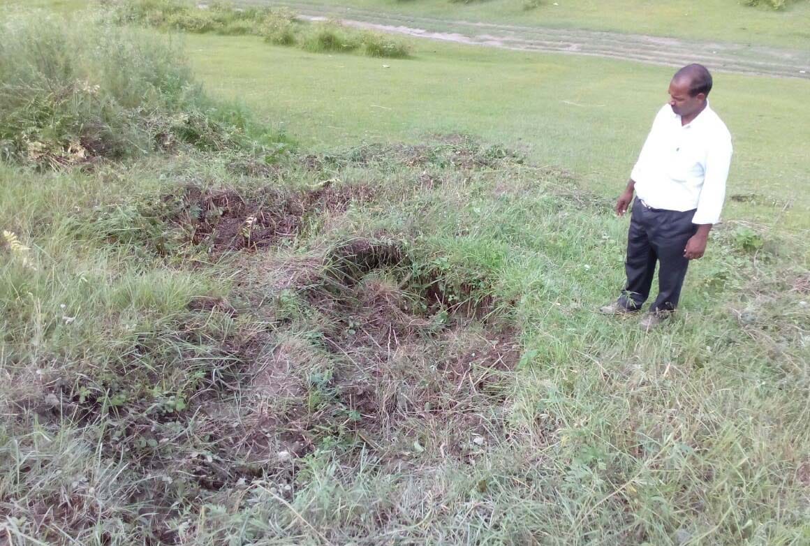 Sharda Sagar Dam near Water leak