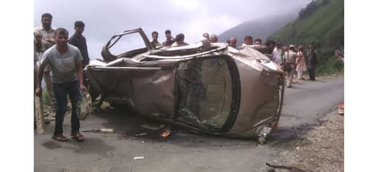 Three killed in Car accident at Sirmaur.