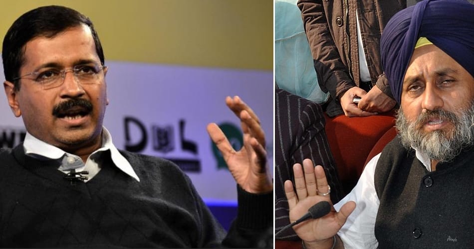 Sukhbir Badal alleged many probes in aam aadmi party funding