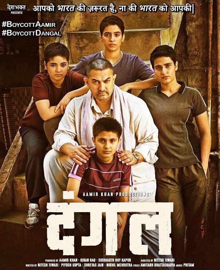 Aamir khan's dangal trend on twitter