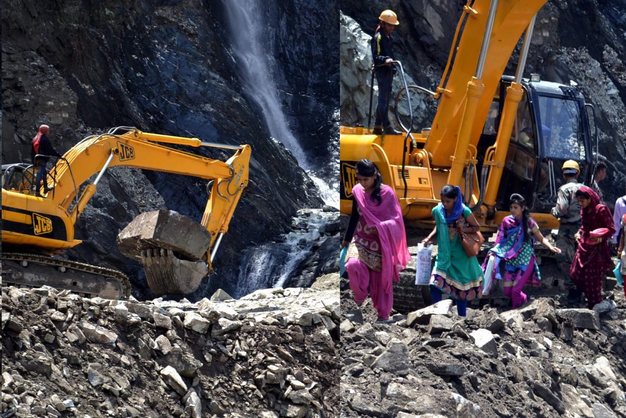 danger zone on badrinath highway.
