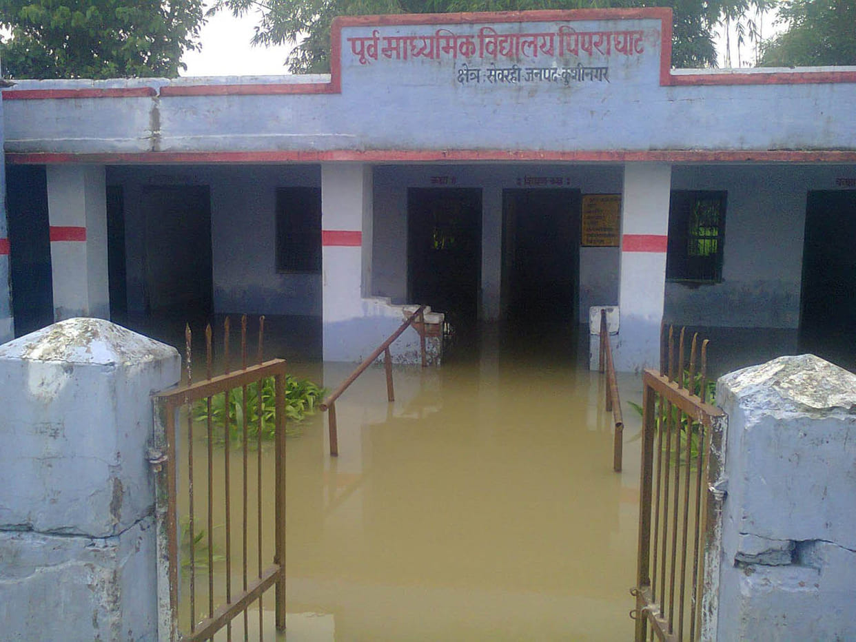two school flooded