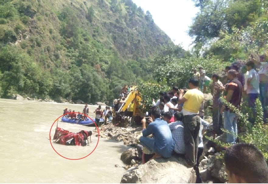 Nano Car recovered from Beas River.
