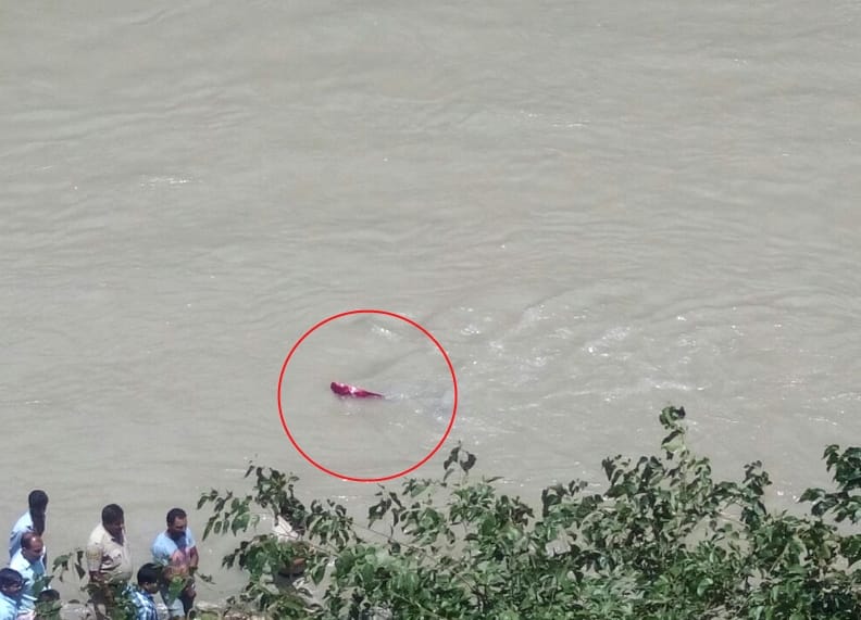 Nano Car recovered from Beas River.