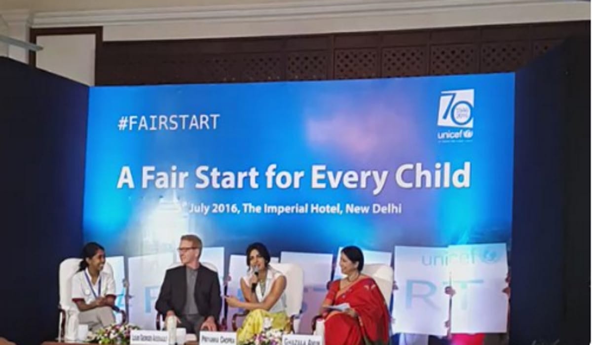 Priyanka chopra interaction session with girls from haryana at amar ujala foundation programme