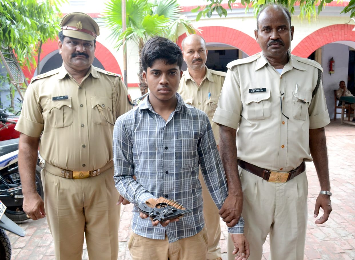 Including stolen revolver Compounder arrested