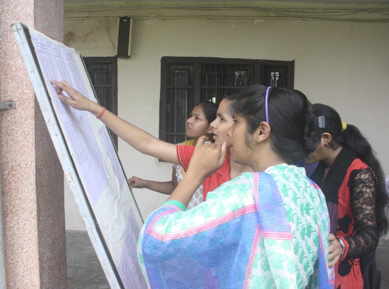The first cut-off list released admission