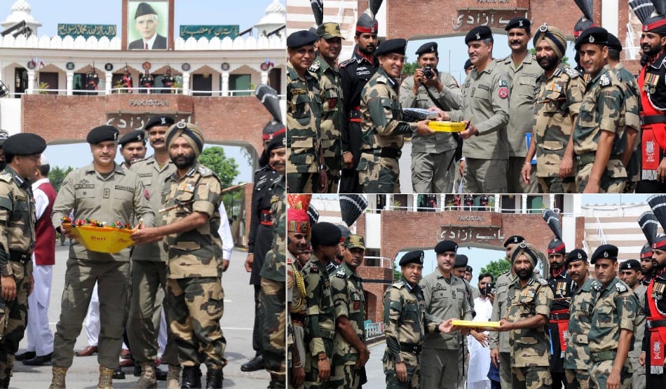 EID at wagah border: Dessert gifted by Pak Rangers to BSF officers