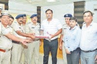 farewel, SP sumit kumar, dist police, kaithal
