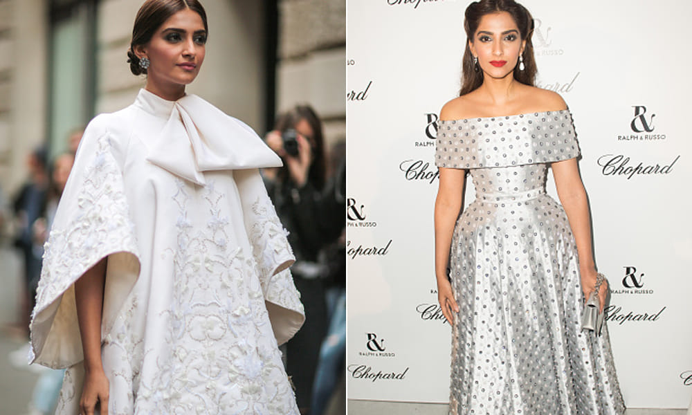 sonam kapoor in paris fashion week 2016