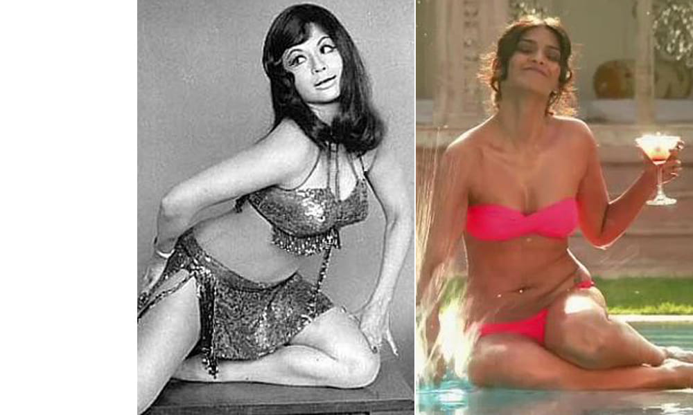 comparison in bikini style in bollywood