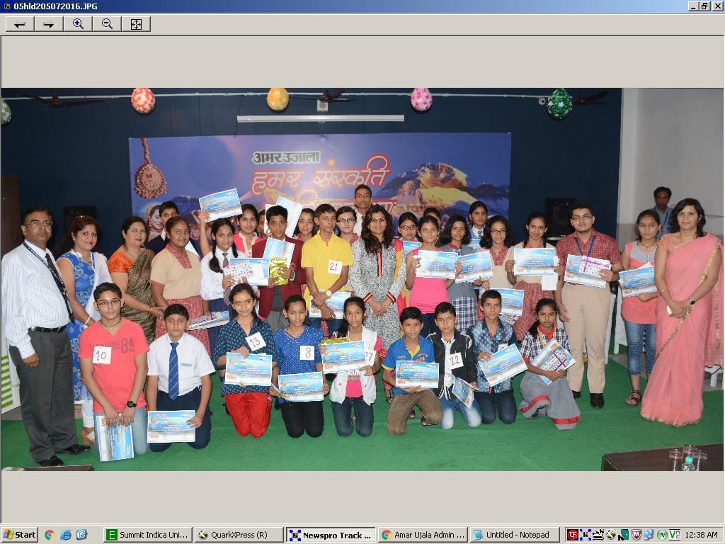 Nainital Bhatt won the first prize
