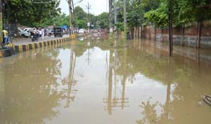The water released from Narora , increased risk of flooding