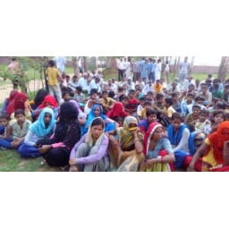 rewari news, school upgradation matter, villagers, organise, panchayat