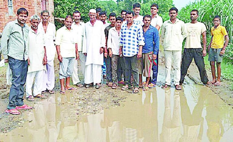 People took to the streets of the area