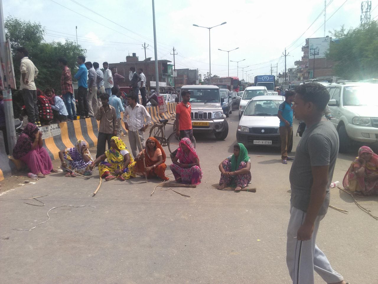  missing man's family protest against police
