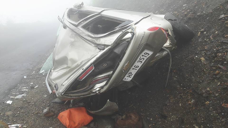 three died in road accident near sirmour himachal pradesh