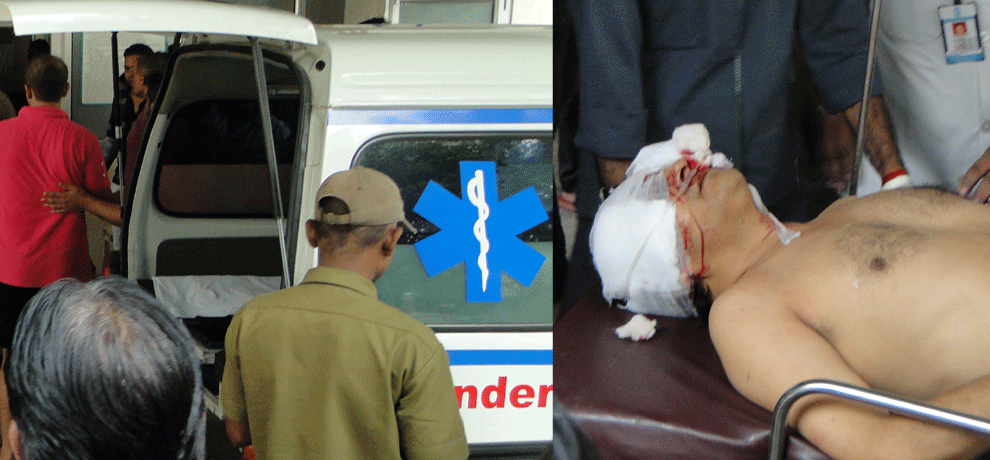 samajwadi party leader brother shoots himself