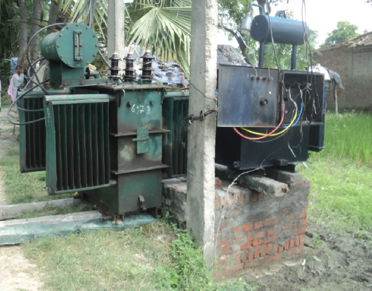 Before the rain could not fix the transformer