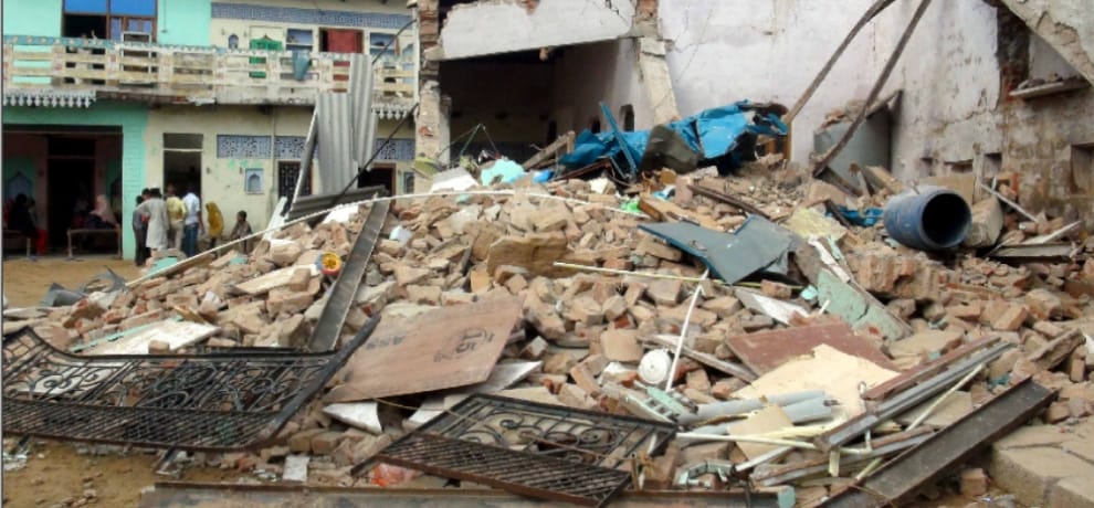 Incident: after Eid wedding of daughter, Two-storey house fell down
