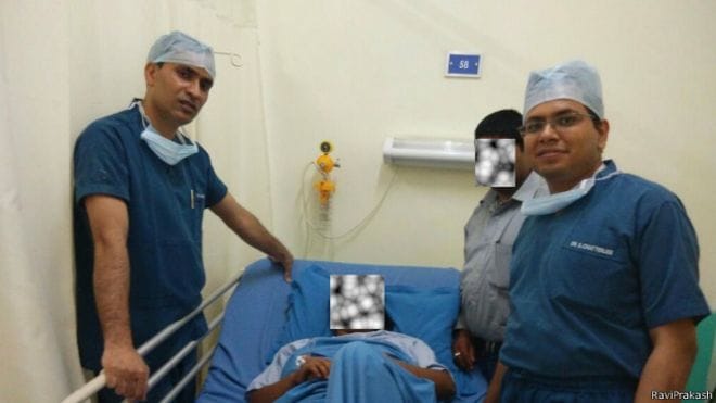 A Women has Three kidneys