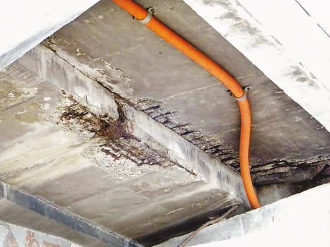 Panchal started appearing rebars bridge pier