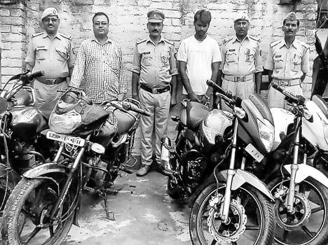 Thief arrested, six bikes seized