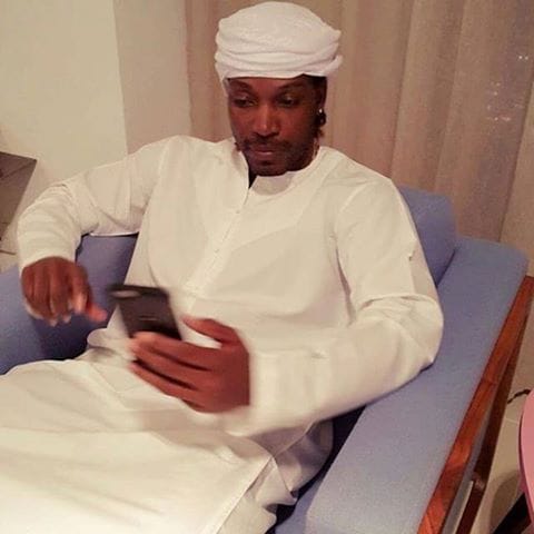 Cricketers celebrate eid