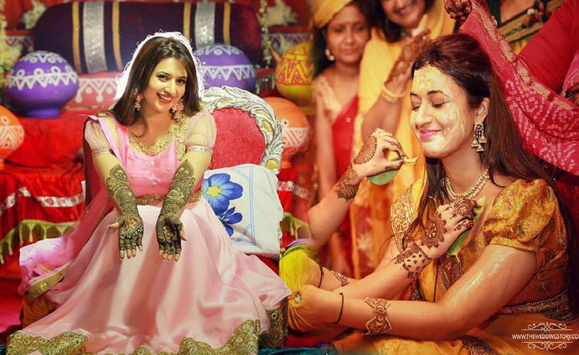 divyanka tripathi's mehendi and haldi ceremony pictures