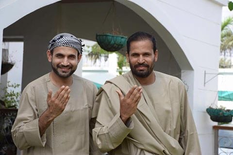 Cricketers celebrate eid