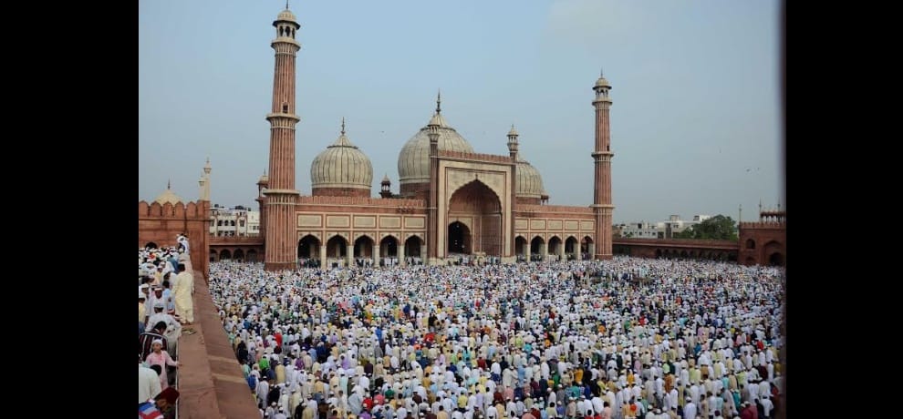 Eid-ul-fitr being celebrated at Delhi's Jama Masjid