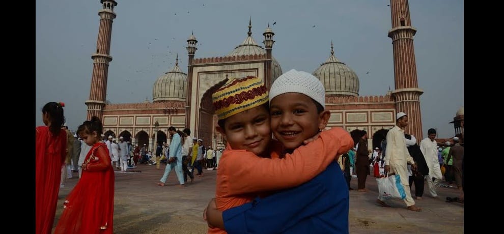 Eid-ul-fitr being celebrated at Delhi's Jama Masjid