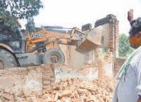 break illegal possession, by jcb, ambala