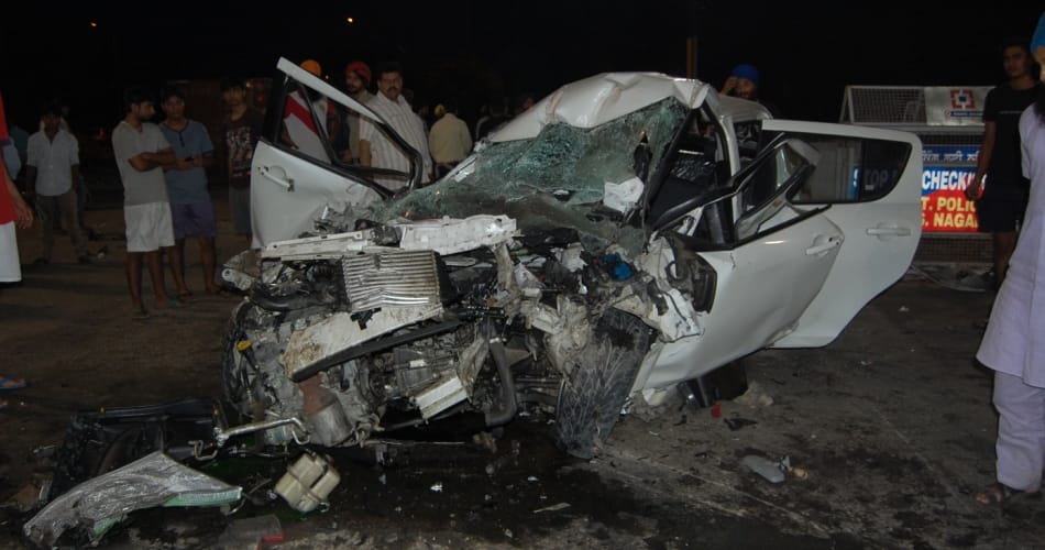 mohali accident, car accident mohali, one died in car accident mohali, mohali