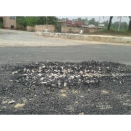 Road damage, Road damage in Hisar after 6th month, hisar