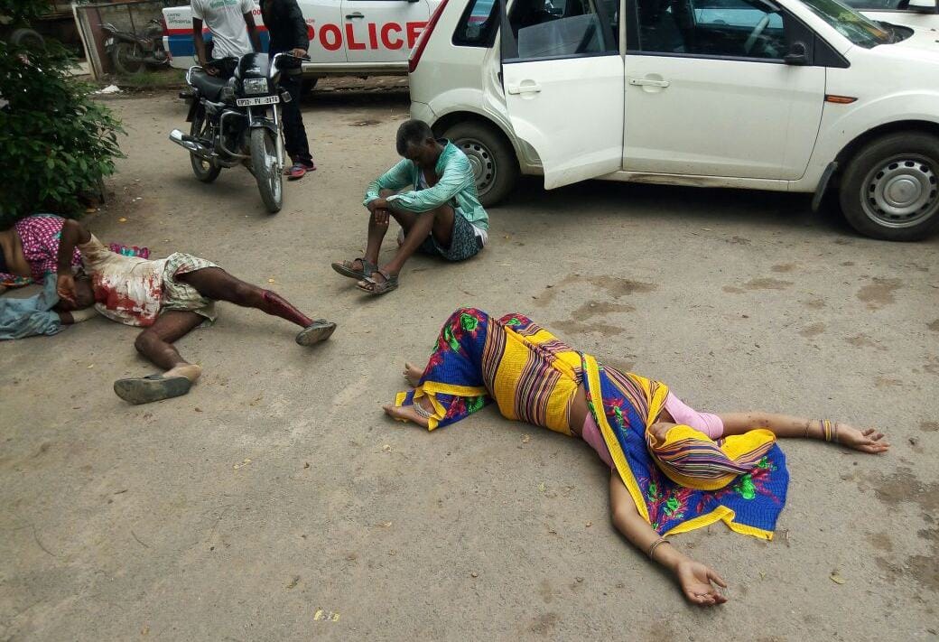 sp leader vijay bahadur goons brutal attack on villagers
