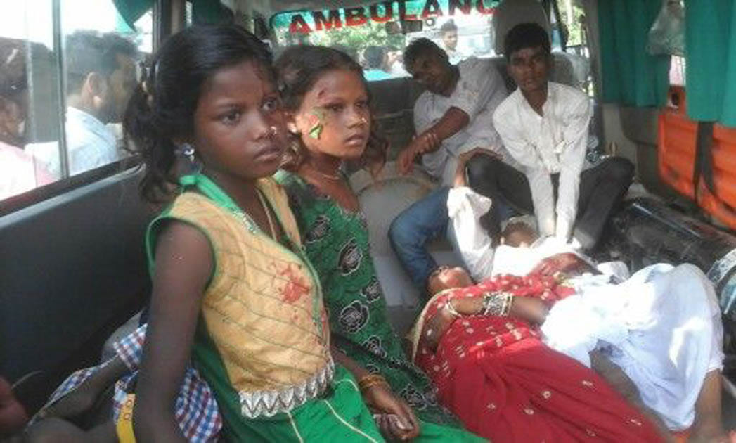 in accident bride, groom injured