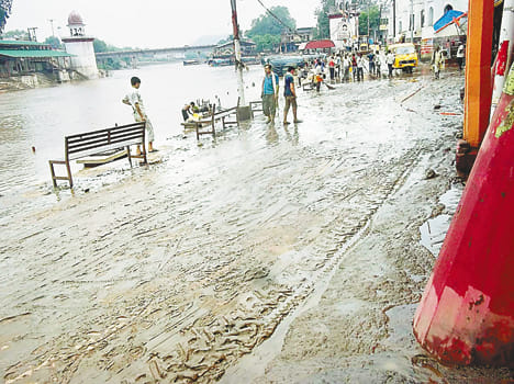 Mandakini rain has slowed down