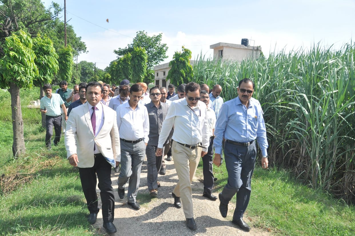 central team checked the land for aiims