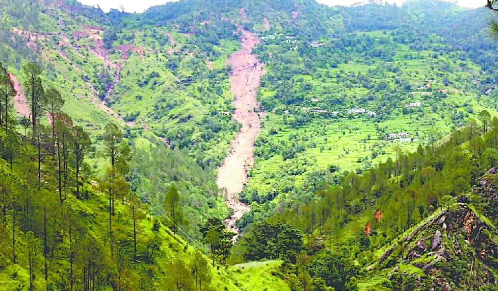 Happy village devastated by landslides