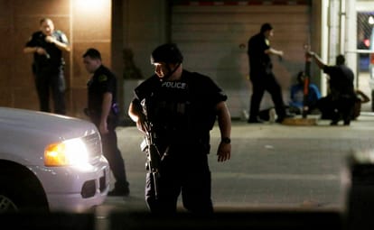 cops killed, many injured by two snipers in Dallas: Police chief.