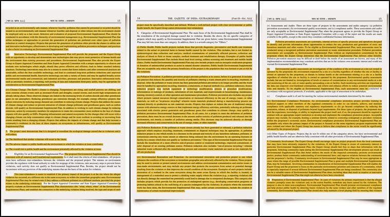 Ministry of Environment make Copy of US law for 