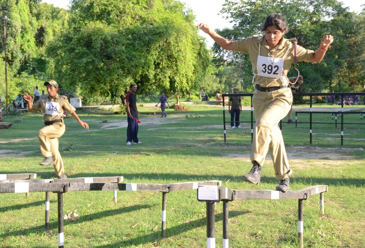 Female cadets were dominated hurdles