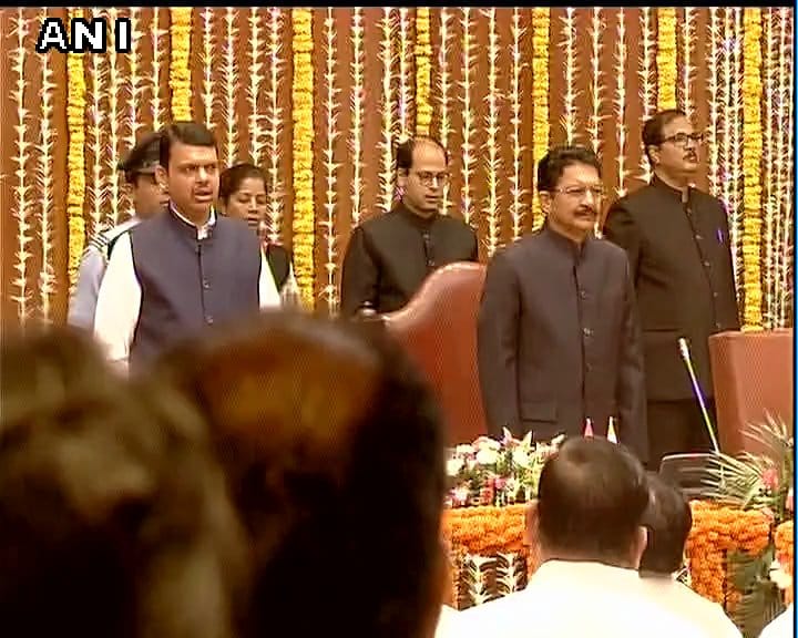 Fadnavis expands ministry, 11 sworn in, Uddhav skips ceremony.