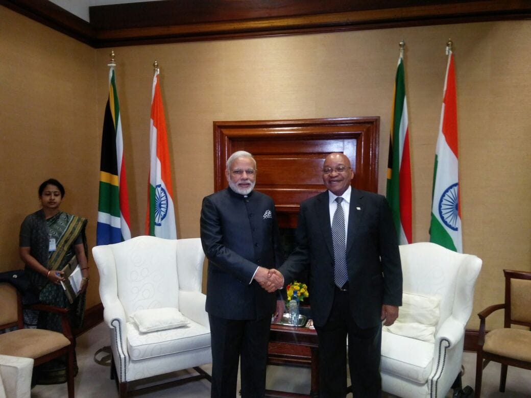 PM Modi reaches south africa after Mozambique.