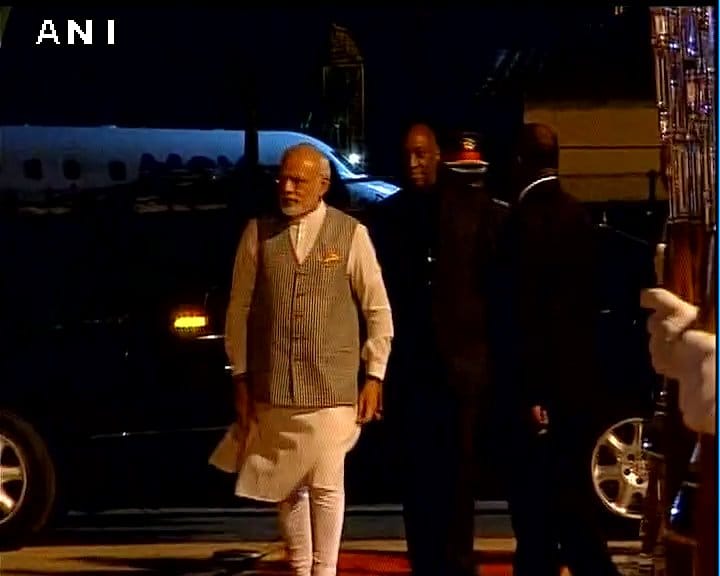 PM Modi reaches south africa after Mozambique.