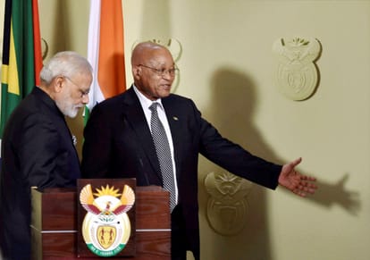 Modi, Zuma hold talks in Pretoria