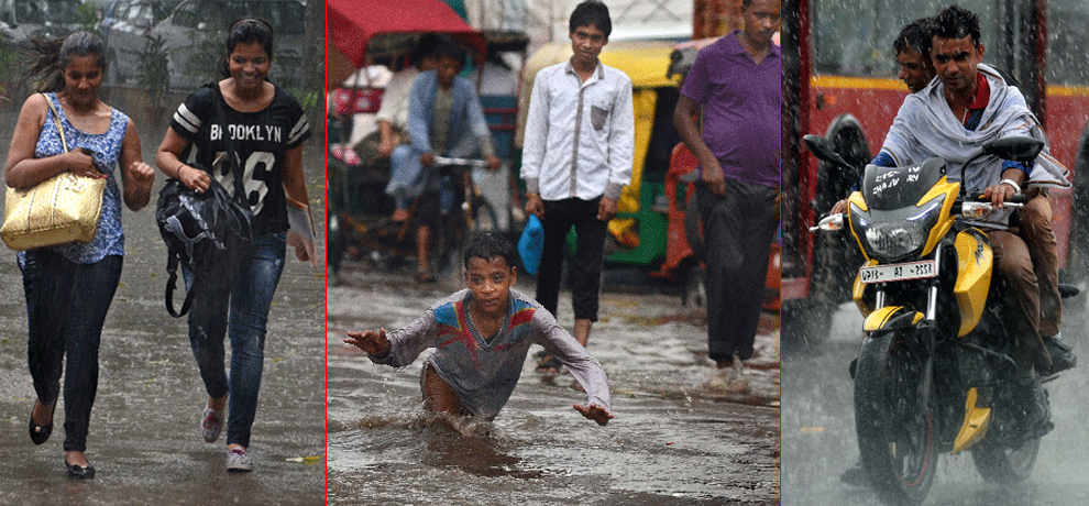somewhere Heavy rains and somewhere dry in Delhi-NCR