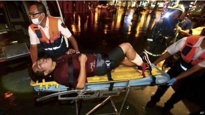  Taiwan : train blast , several wounded